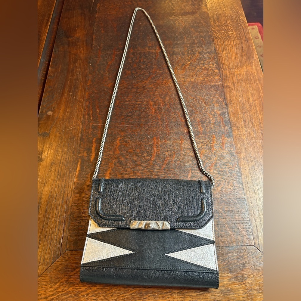 Dannijo ‘Beckett’ Leather & Metallic Crossbody.